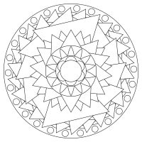 Mandala del Lato Oscuro Nr. 007