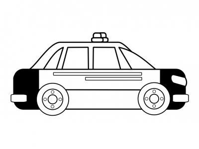 Macchina della polizia da colorare