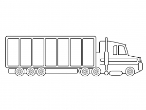 Camion TIR da colorare